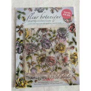 Fleur Botanique Stamp Collection Jumbo Background Plus Sentiments Thank You Wild